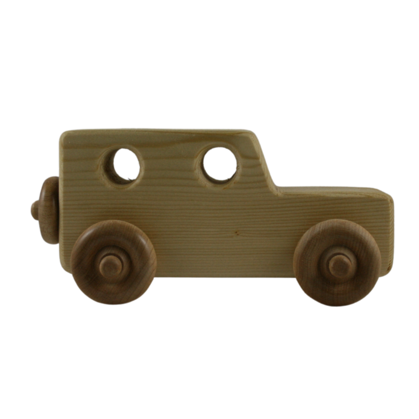 jeep wooden toy car